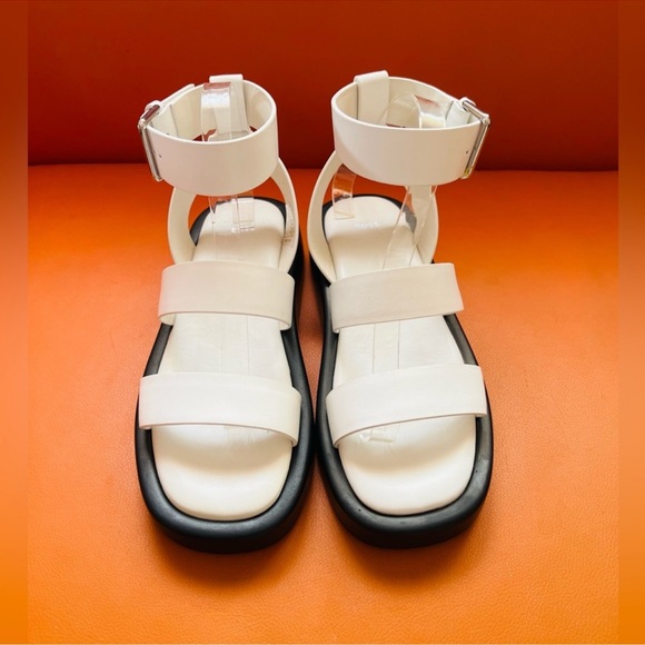 New! BOSS “Scarlet” Chunky Gladiator Leather Platform Sandals - Picture 7 of 13